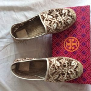 Tory Burch lacy espadrilles